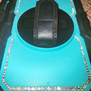 Galaxy tablet s7 plus full body shell case with custom AB crystal detailing